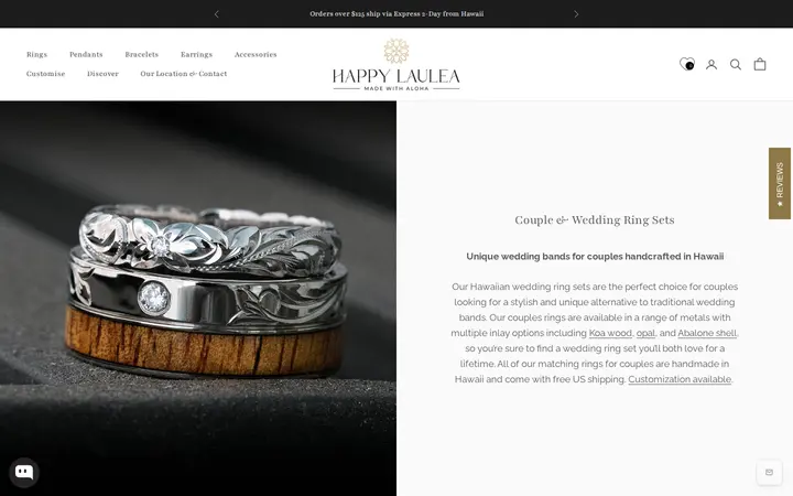 /collections/couple-wedding-ring-set-collection — Happy Laulea Jewelry