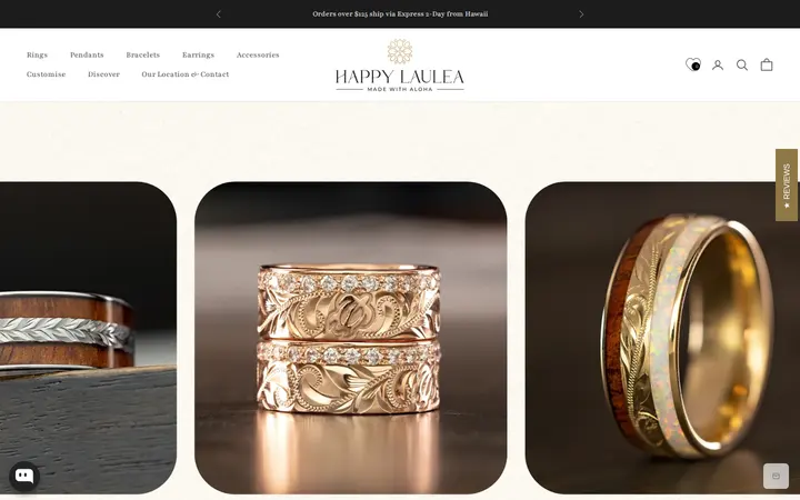 Website of Happy Laulea Jewelry