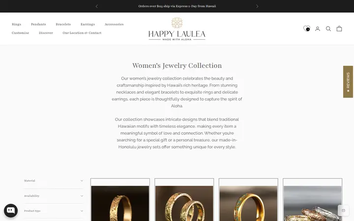 /collections/womens-collection — Happy Laulea Jewelry