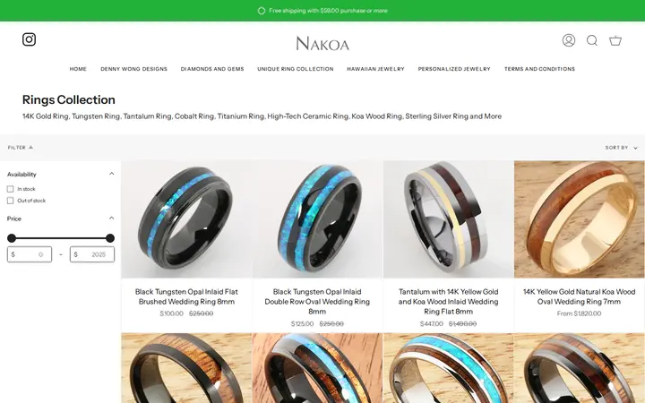 /collections/ring-collection — Nakoa Jewelry