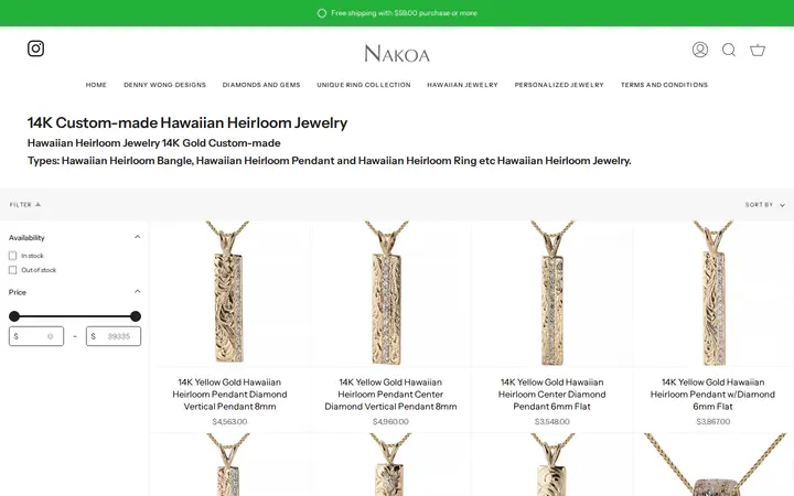 /collections/14k-custom-made-hawaiian-heirloom-jewelry — Nakoa Jewelry