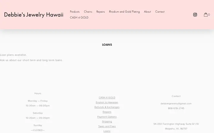 /loans — Debbie's Jewelry