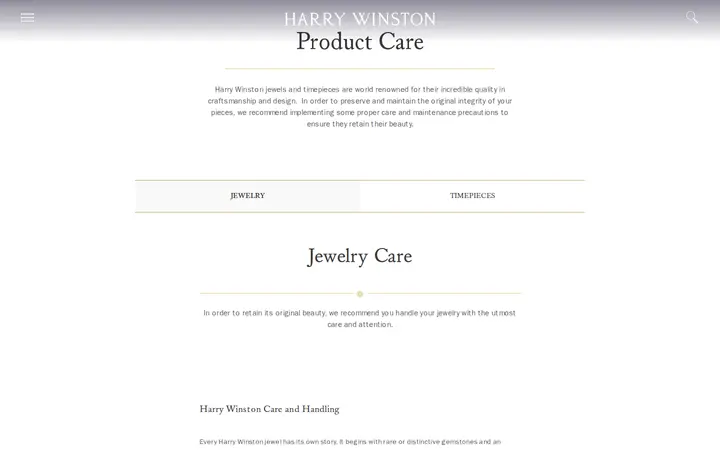 /en/services/product-care — Harry Winston Ala Moana