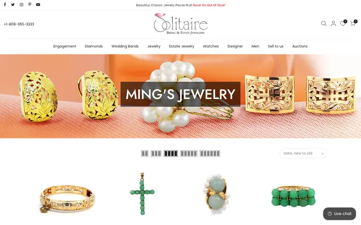 /collections/mings-jewelry — Solitaire Jewelers