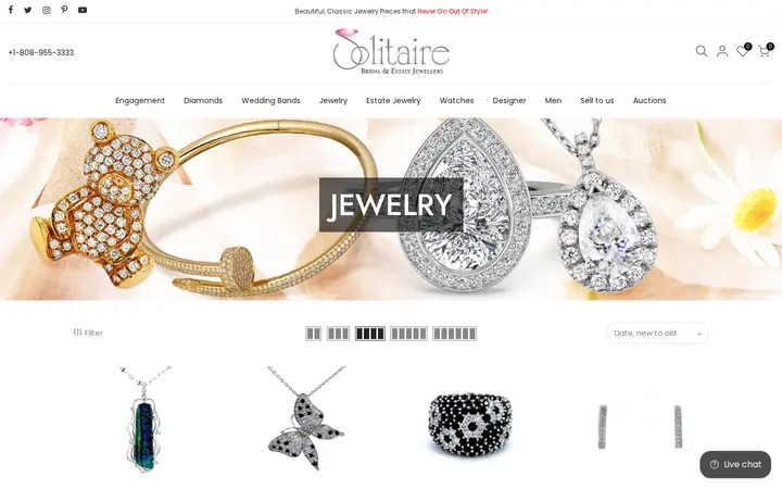 /collections/jewelry — Solitaire Jewelers
