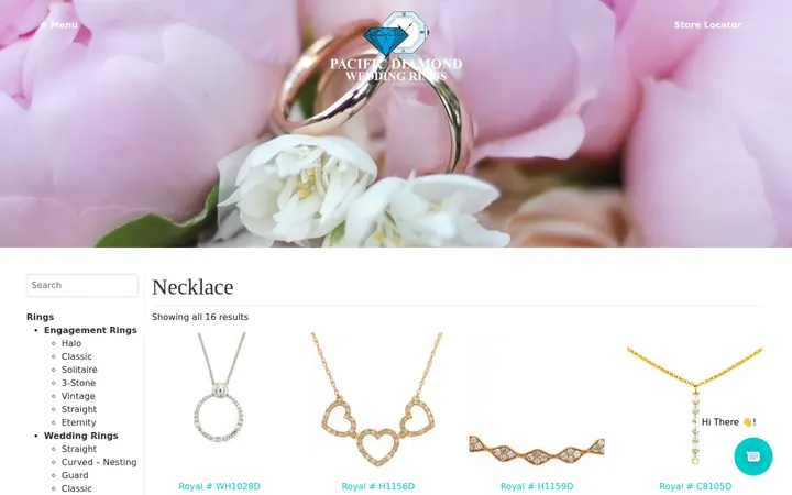 /product-category/fine-jewelry/necklace — Pacific Diamond Wedding Rings
