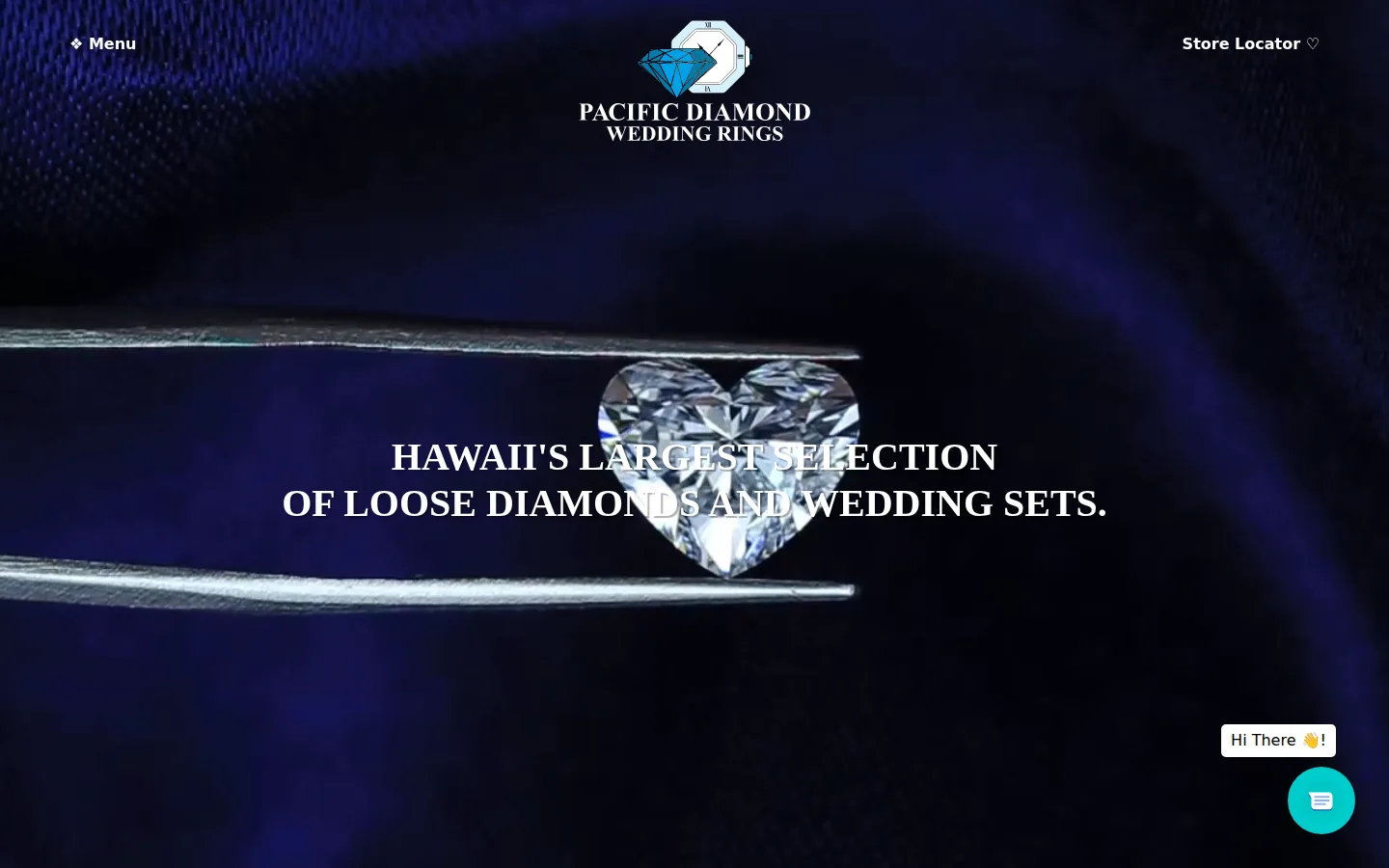 Captured website of Pacific Diamond Wedding Rings
