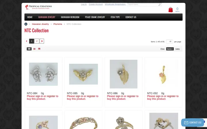 /xcart/hawaiian-jewelry/plumeria/ntc-collection — Tropical Creations