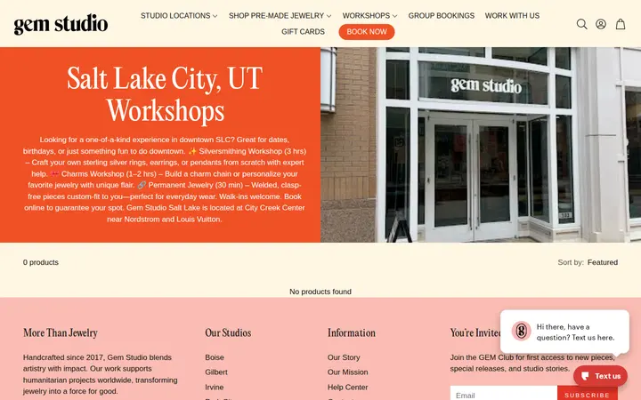 /collections/salt-lake-city-ut-workshops — Gem Studio - Waikiki
