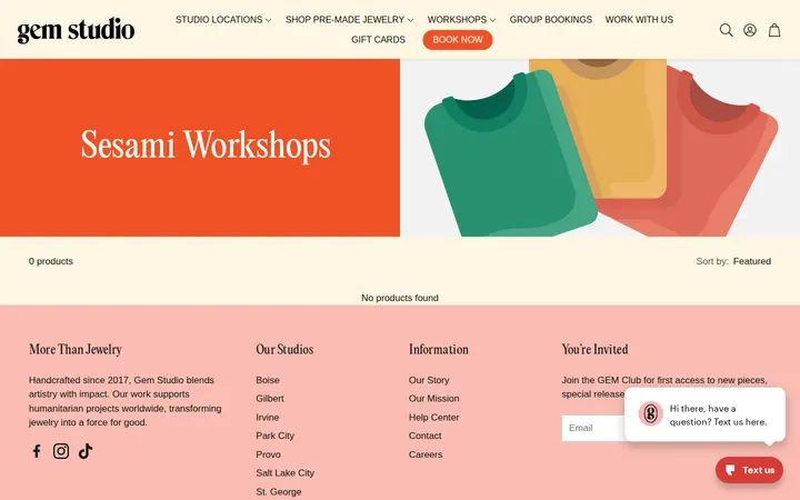 /collections/sesami-workshops — Gem Studio - Waikiki