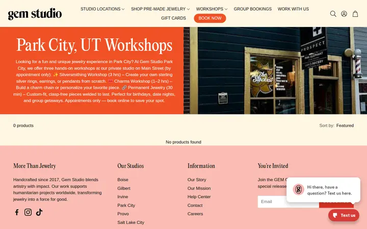 /collections/park-city-ut-workshops — Gem Studio - Waikiki