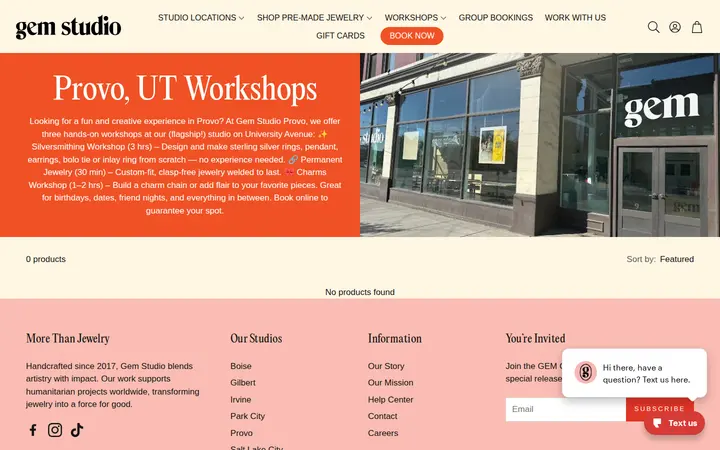 /collections/provo-ut-workshops — Gem Studio - Waikiki