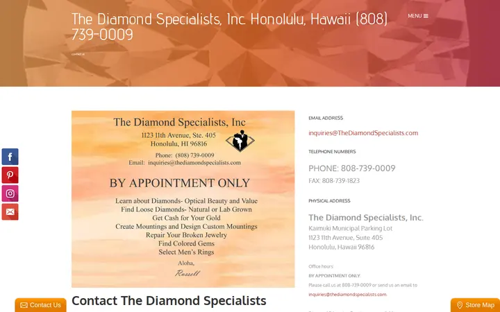 /contact-us-in-honolulu.html — The Diamond Specialists