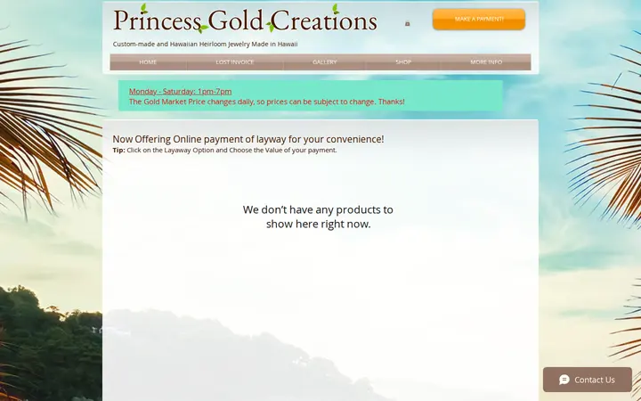 /layaway — Princess Gold Creation