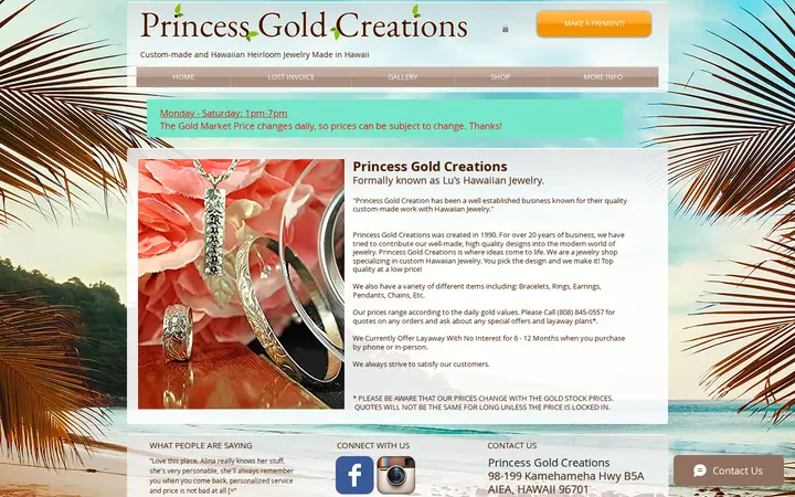 /about — Princess Gold Creation