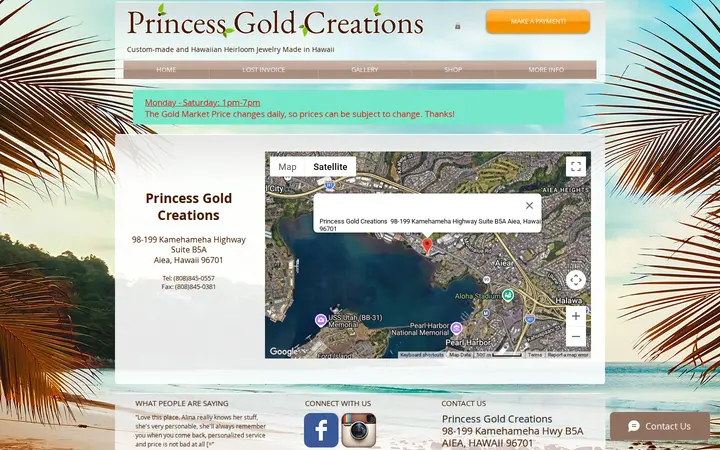 /map — Princess Gold Creation
