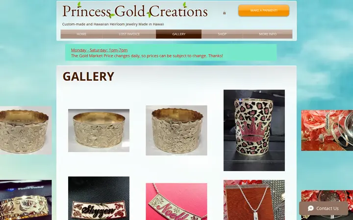 /gallery — Princess Gold Creation
