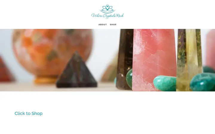 Website of Where Crystals Rock