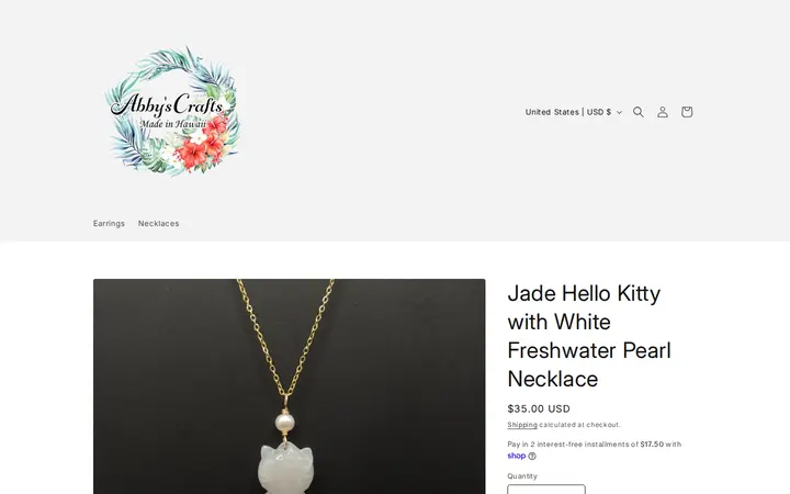 /products/jade-hello-kitty-with-white-freshwater-pearl-necklace — Abbys Crafts