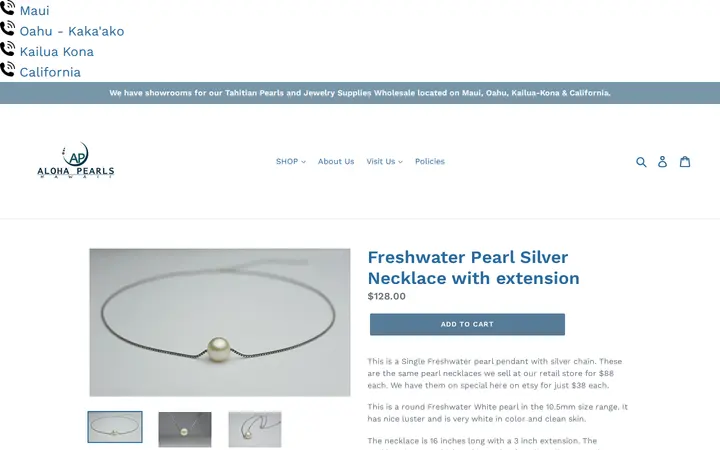 /collections/freshwater-pearl-jewelry/products/freshwater-pearl-silver-necklace-with-extension — Schwartz Inc