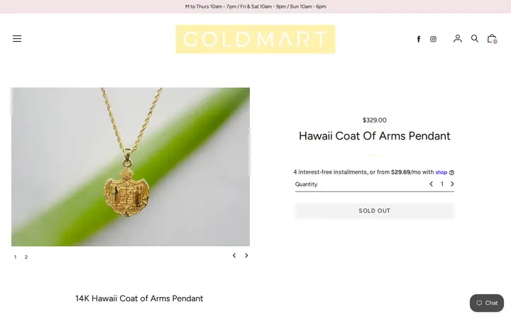 /collections/charm-chain/products/coat-of-arms-charm-chain — Windward Gold Mart
