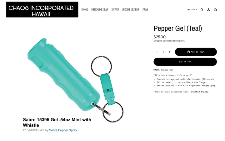 /products/pepper-gel-teal — Chaos Incorporated