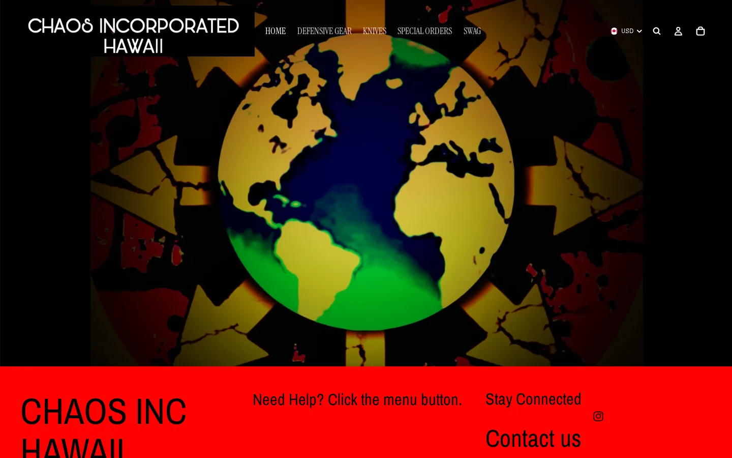 Captured website of Chaos Incorporated