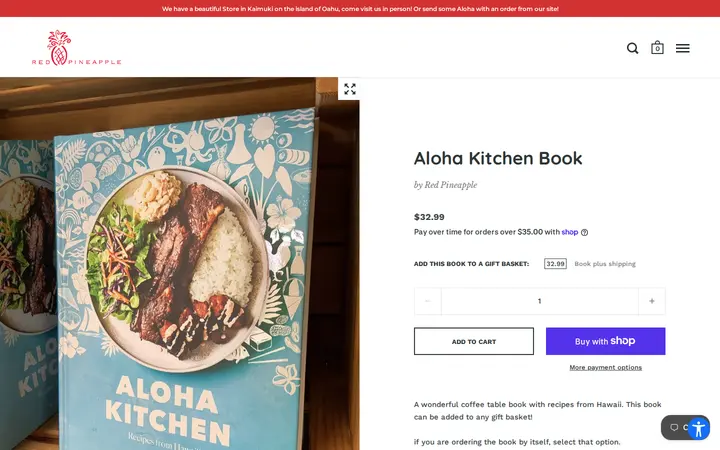 /collections/great-gifts-for-guys/products/aloha-kitchen-book-by-alana — Red Pineapple