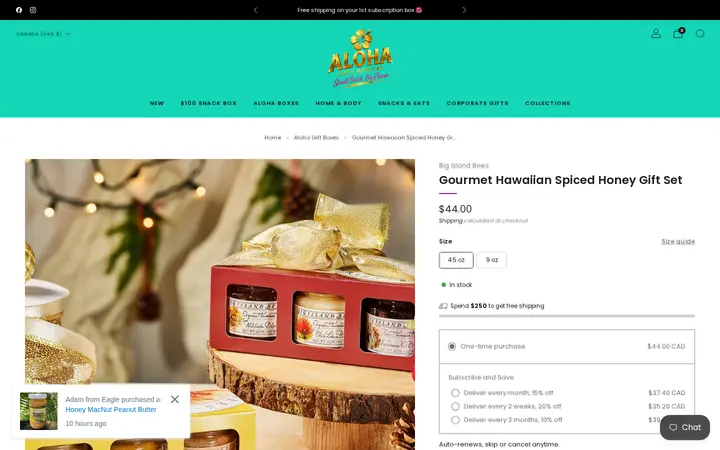 /collections/hawaii-gift-boxes/products/gourmet-hawaiian-spiced-honey-gift-set — Aloha Gift Box Company