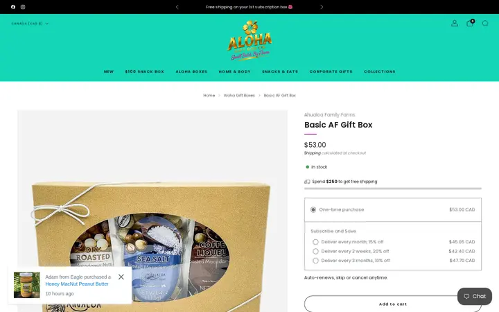 /collections/hawaii-gift-boxes/products/basic-af-gift-box — Aloha Gift Box Company