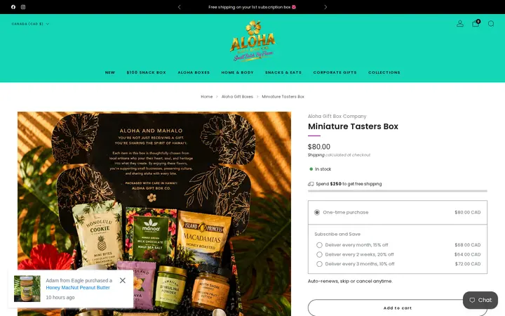 /collections/hawaii-gift-boxes/products/miniature-tasters-box — Aloha Gift Box Company