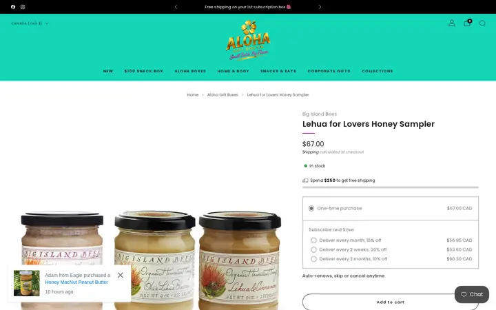 /collections/hawaii-gift-boxes/products/lehua-for-lovers-honey-sampler — Aloha Gift Box Company