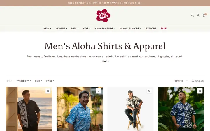 /collections/mens-apparel — Hilo Hattie