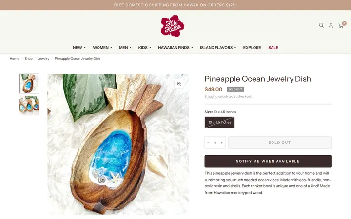 /collections/jewelry/products/pineapple-ocean-jewelry-dish — Hilo Hattie