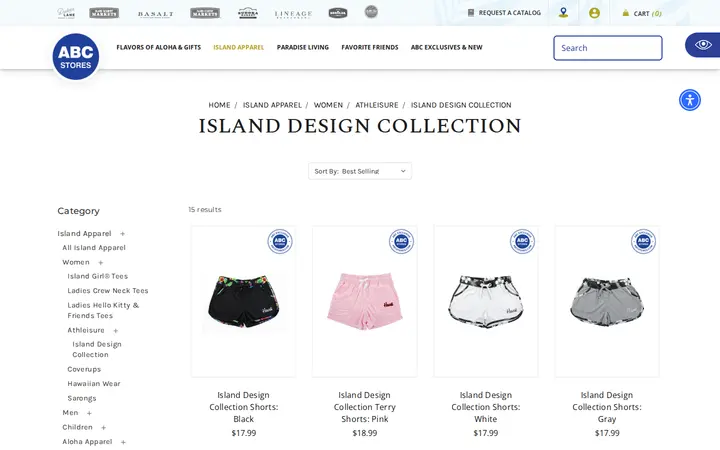 /apparel/women/island-design-collection — ABC Stores #38