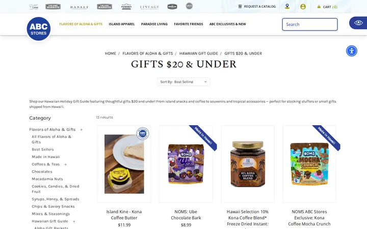 /featured-products/hawaiian-gift-guide/gifts-20-under — ABC Stores #38