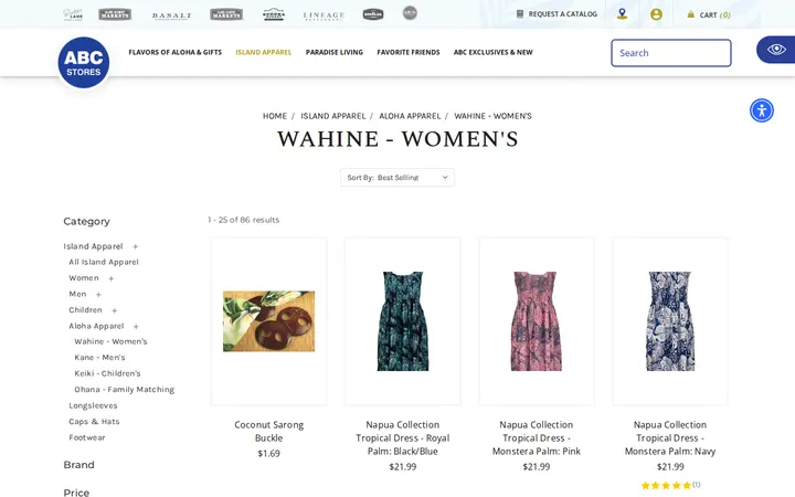 /apparel/aloha-apparel/wahine-womens — ABC Stores #38