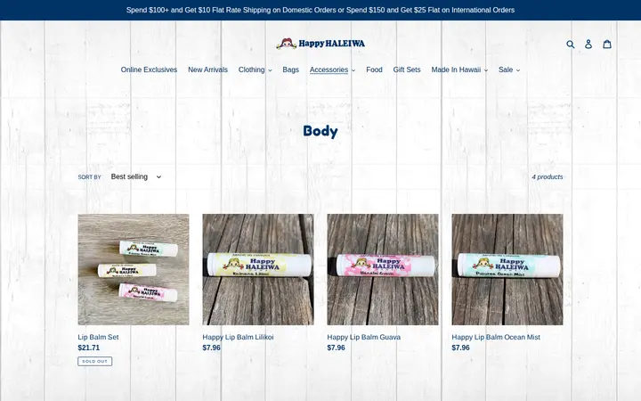 /collections/body — Happy Haleiwa Waikiki