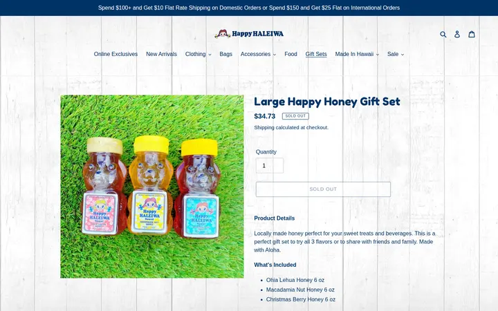 /collections/gift-sets/products/large-happy-honey-gift-set — Happy Haleiwa Waikiki