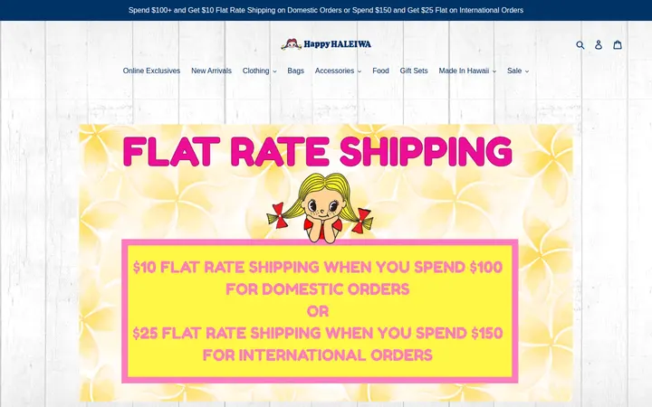 Website of Happy Haleiwa Waikiki