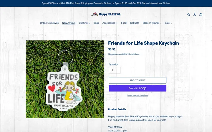 /collections/new-arrivals/products/friends-for-life-shape-keychain-1 — Happy Haleiwa Waikiki
