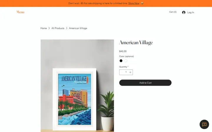 /product-page/american-village — Pono Prints Plated