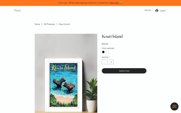 /product-page/kouri-island — Pono Prints Plated
