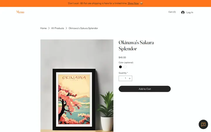 /product-page/okinawa-s-sakura-splendor — Pono Prints Plated