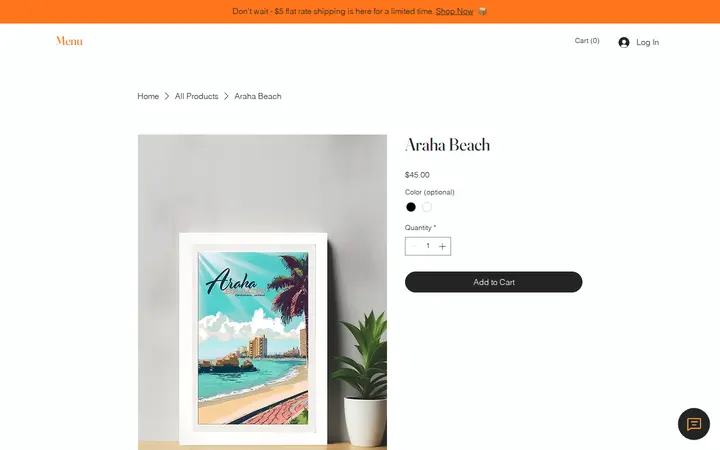 /product-page/araha-beach — Pono Prints Plated