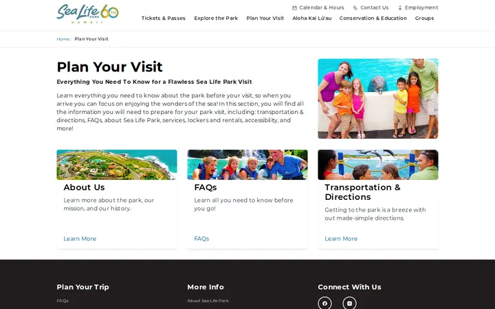 /plan-your-visit — Sea Life Park Hawaii