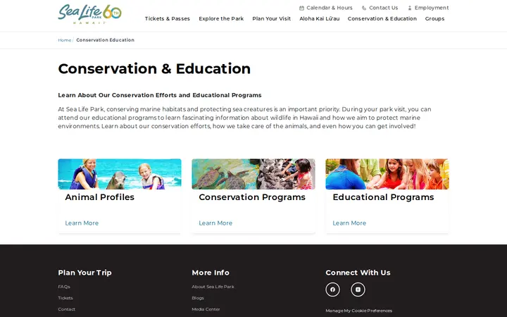 /conservation-education — Sea Life Park Hawaii