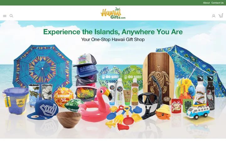 Website of Hawaii Gifts.com