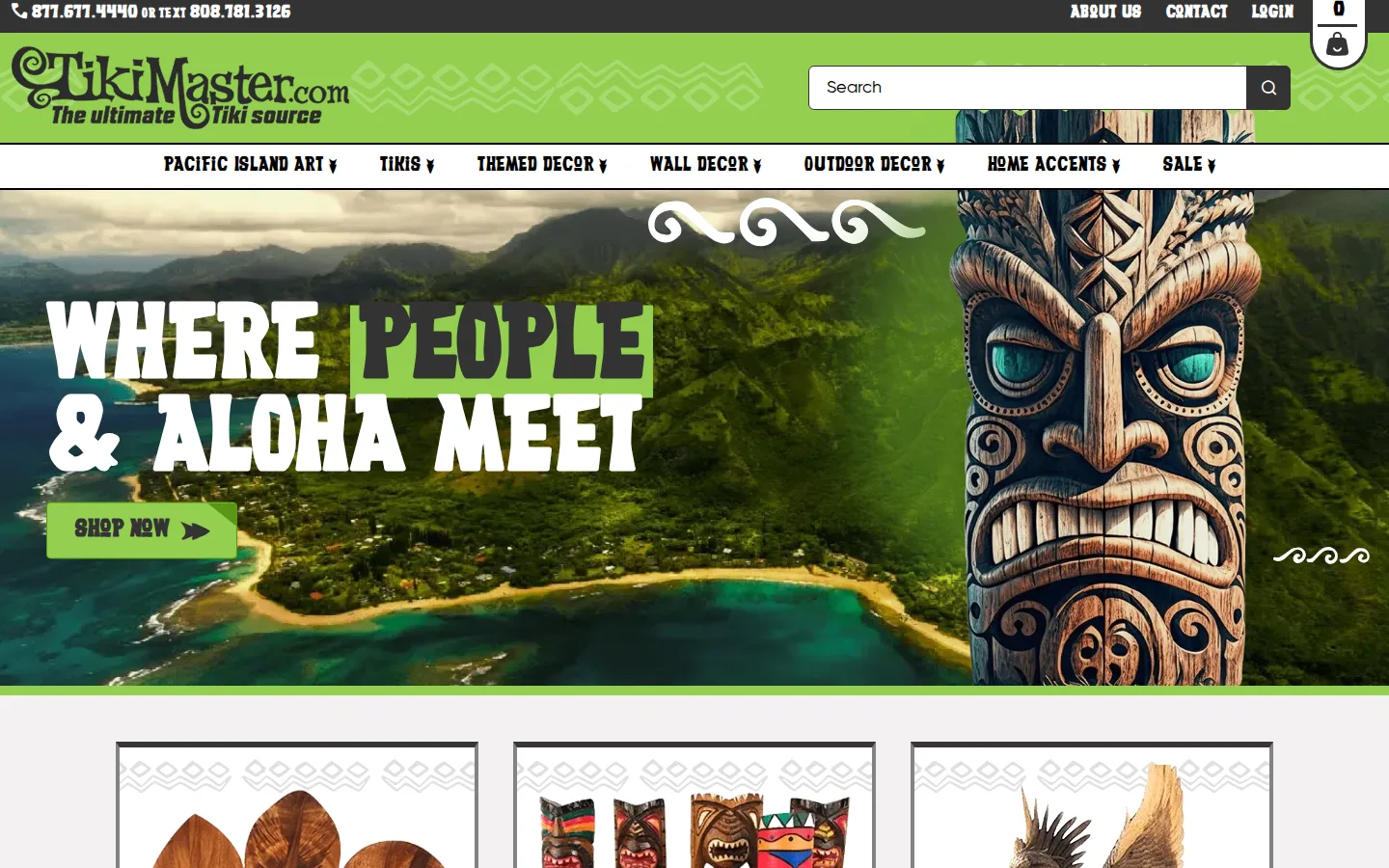 Captured website of TikiMaster.com