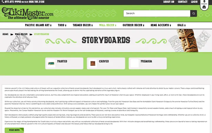 /wall-decor/storyboards — TikiMaster.com